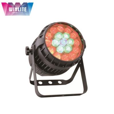 China Winlite IP65 Waterproof Zoom Wash Hotel Moving Head Light 19x4in1 10w RGBW With Led Ring Control for sale