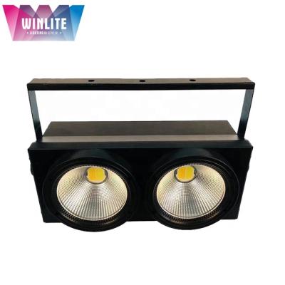 China Sports Stadiums Winlite 2x100w 2in1 WW+CW COB Led Blinder Audience Light for sale