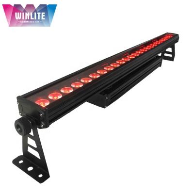 China Sports Stadiums Winlite IP65 24x4in1 RGBW 10w Led Bar Wall Washer Light for sale