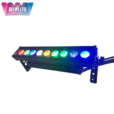 China Sports Stadiums Winlite IP65 Pixel 9x6in1 RGBWA+UV 18w Led Bar Wall Washer Light for sale