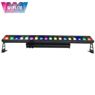 China Sports Stadiums Winlite IP65 18x6in1 RGBWA+UV 18w Led Bar Wall Washer Light for sale