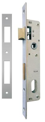 China CP Finish Aluminium Door Latch Lock 21mm Backset Aluminium Profile Lock Surface Mount for sale