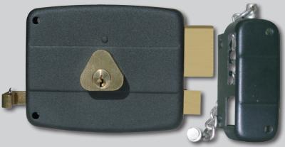 China 60mm Backset Rim Door Lock for Household Door Thickness 35 - 50mm Easy to Install for sale