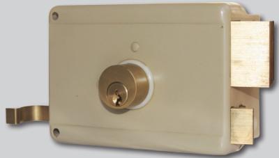 China Brass Or Steel Dead Bolt Material Rim Door Lock Standard Keyway for Added Strength for sale