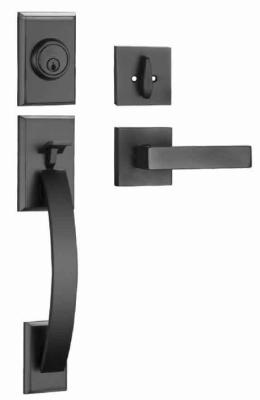 China Secure Entrance Door Handle Lock 35mm To 45mm Door Thickness for sale