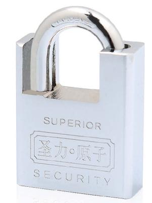 China High Security Padlock Chrome Plated Shackle Protected Atom Padlock Customized Logo Accepted Type Padlock for sale