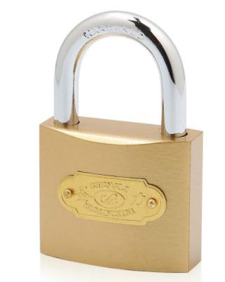 China High Security Padlock Imitate Brass Arc Type Padlock (Brass Painted Finishing) Customized Logo for sale