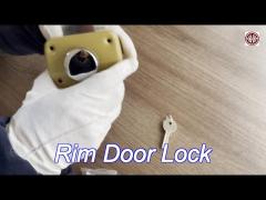 oem european style rim door lock household door access antique brass rim lock