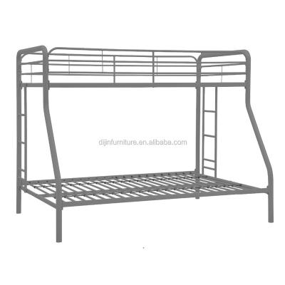 China Twin-Over-Full Bunk Bed Blue Red White Black Eco-Friendly Metal Frame for sale