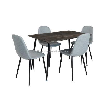 China Eco-Friendly Nordic Wooden Luxury Rectangle Restaurant Furniture Small Modern Dining Table Set Dining Room Metal Dining Tables for sale