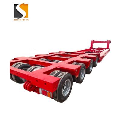 China Heavy duty 80-120ton 4 axle heavy duty lpg tank trailer 4 axle 56cbm lowbed semi truck lpg tank trailer for sale