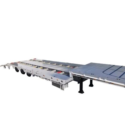 China China good quality 3 axles 50ton- 60ton hydraulic drop deck loader trailer low loader trailer for sale for sale