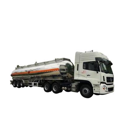 China Low price good quality palm oil stainless steel tri axle transport diesel 45000 liters oil transport tanker trailers for sale