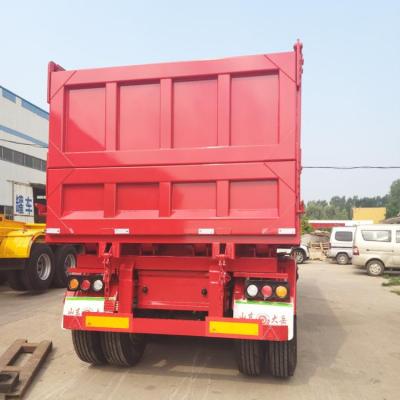 China 80 Ton Thickened Semi Trailer Truck Trailer Dump Truck Professional Manufacturer for sale