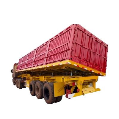 China Truck Trailer Truck 3 Axle Hydraulic Tipper Semi Trailer Dumper Trailer for sale