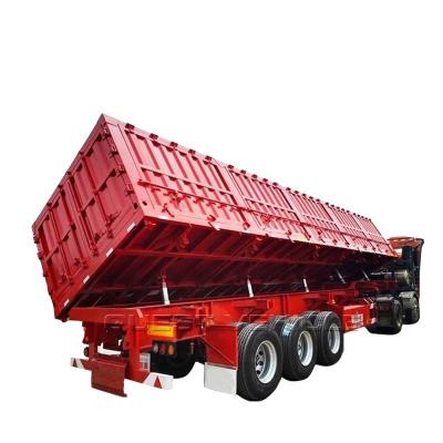 China Hydraulic Truck Trailer SDXX Tipper Trailer Dump 3 Axel Semi-Trailer for sale