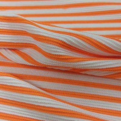 China Stretch Ottoman Knit Fabric Spandex Stripe Rib Fabric For Swimwear #DOTL-2027 for sale