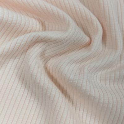 China Sustainable soft rib knit fabric umorfil tencel fiber stretch 4x2 rib for homewear #DRRL-242 for sale