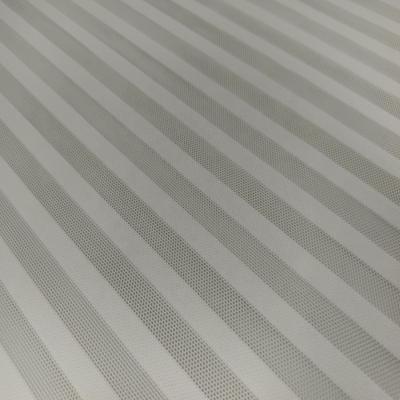 China Sheer Stretch Vertical Stripe Mesh See Net Nylon Spandex Fabric #MG-8161 for sale