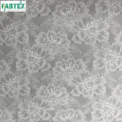 China Brocade Lace Nylon Spandex Jacquard Breathable Elastic Mesh Fabric For Underwear #MG-9410 for sale