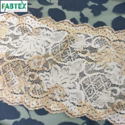 China White RTS Lace Trim 14.5cm Width Stretch Lace Ribbon For Dress Underwear #L-01583A L-01583A for sale