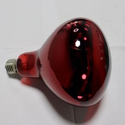 China Explosion Proof/Water/Fire Proof Infrared Lamp Physiotherapy Heater Bulb E27 Lamp Red Base 100w ES For Health Care And Body Care for sale