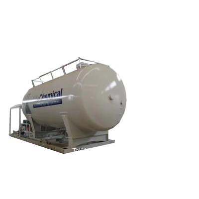 China Metric Cylinder Hotels 15tons 20 ton lpg skid mobile lpg tank with manual scale gas refilling station for sale