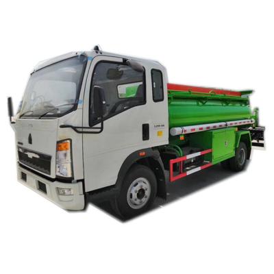 China Carbon steel or stainless or aluminum alloy 2.66Mpa designed pressure hot oil hino5000 liters fuel tank refuel truck lpg cylinder delivery truck for sale