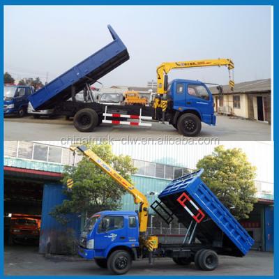 China CRANE Famous 3.5t TRUCK 4x2 Mini Truck Mounted Crane Light Truck with Crane Good Price For Sale for sale