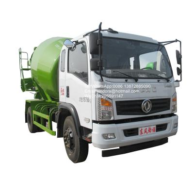 China Garment Shops Right Hand Drive Truck Mounted Cement Pump Capacity 3m3 5 Ton Concrete Mixer Truck for sale