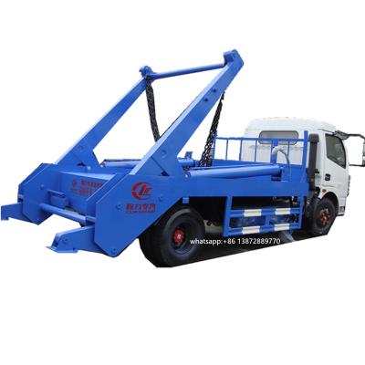 China Building material shops lowest price dongfeng 6 cubic small hydraulic skip garbage bin loader truck for sale for sale