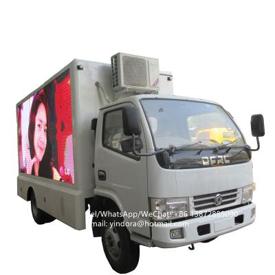 China Street new p3 p4 waterproof mobile hydraulic lifting advertising screen advertising tv led video truck box for sale