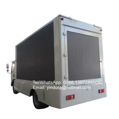 China outdoor advertising howo p6 led truck with outdoor kitchen advertising digital screen vehicle mounted led display for sale