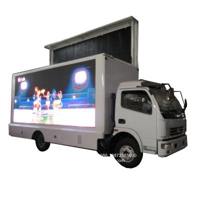 China Outdoor advertising CLW brand dongfeng display box led billboard outdoor advertising mobile screen with truck for sale