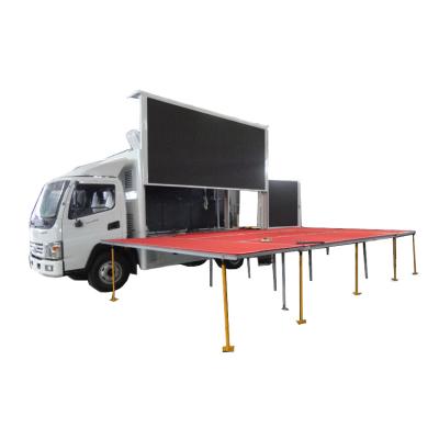 China Outdoor Advertising Led Mini New Tour Show Mobile Stage Truck for sale