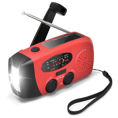 China Portable PORTABLE Radios With Hand Charger Emergency Weather Crank AM Fm Noaa Solar Radio for sale