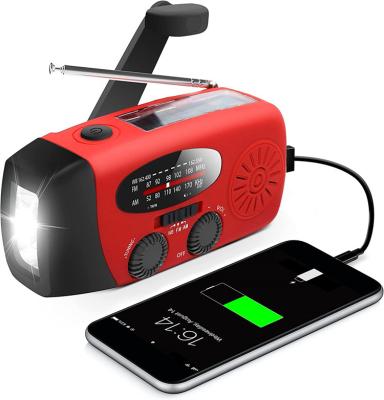 China PORTABLE Emergency Led Flashlight Solar Crank Weather Radio for sale