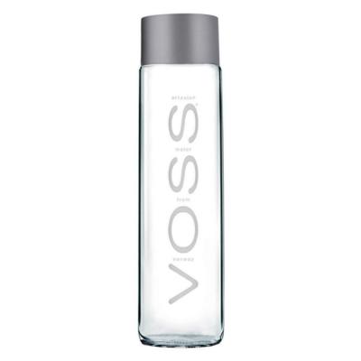 China 400ml High Quality Clear Beverage Water Bottle VOSS Glass Water Bottle for sale