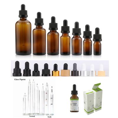 China hot sale e-friendly 5ml, 10ml, 15ml, 20ml, 30ml, 50ml, 100ml essential packaging vidrio oilbotella essential oil amber bottle for sale