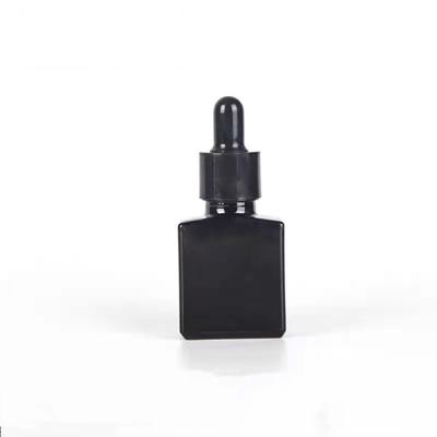 China Personal Care 1/2 oz Clear / Black Glass Dropper Bottles (15mL) With Tapered Glass Droppers Empty Tincture Bottles For Essential Oils for sale