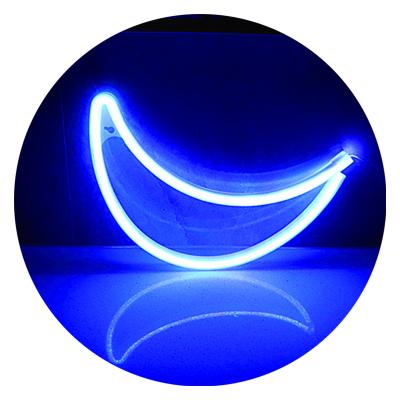 China LANDSCAPE New Design Moon Shape Neon Light LED Neon Lamp Neon Lamp Bedroom Room Decoration Mood Light for sale