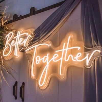 China Romantic home love letter neon sign customs lead light for wedding for sale