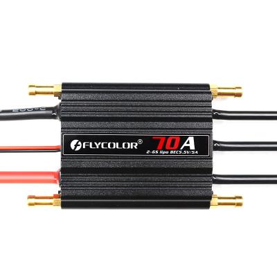 China Toys Flycolor 70a Speed ​​Controller Electric BEC 5.5v/5a Brushless Esc Support 2-6s For Ship Rc Boat Model for sale