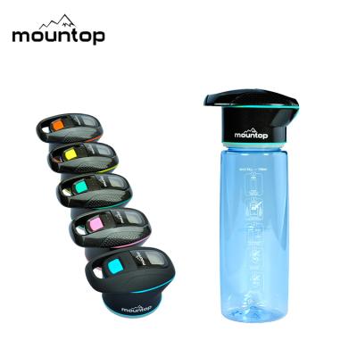 China Sustainable Products 2020 New Innovative Water Bottle Self Purifier UV Cooling Bottle With Led Cap for sale