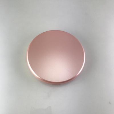 China Super Large Magnification Rose Gold Compact Mirror Piping Compact Mirror With 10X Led Lights for sale