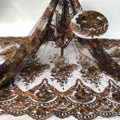 China LTX02 Sustainable Three Dimensional Embroidery Dress Wedding African Fabric Lace for sale