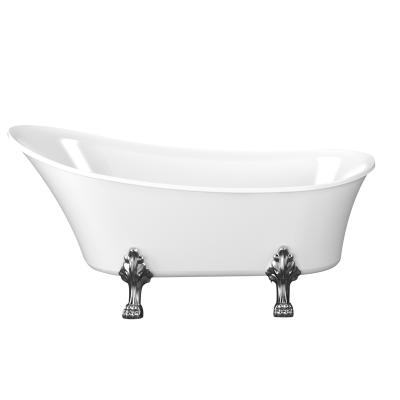 China Beautiful Clawfoot Freestanding Tub Acrlyic Soaking Tubs With Legs for sale