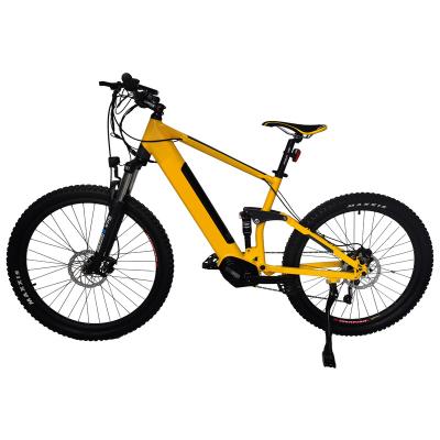 China Good Quality Aluminum Alloy Mid Drive Full Suspension Electric Mountain Bike for sale