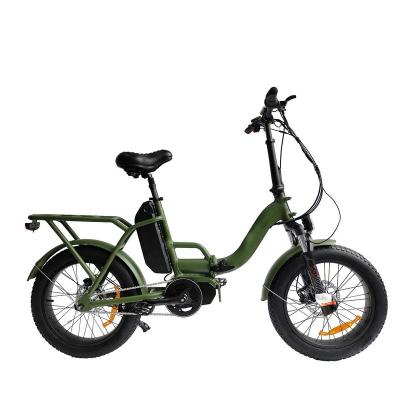 China Mid Drive Aluminum Alloy 20inch Electric Motor Folding Bicycle Electric Folding Bike Big Battery 48v Electric Motor for sale