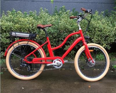 China New Design Aluminum Alloy 2022 City Bike Fashion Hot Sale Electric Cruiser Bike Electric City Bike Cheap Wholesale Price Factory Direct Deliver for sale